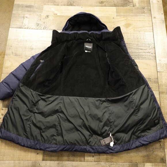 Marmot Montreal Coat down puffer jacket women's small navy 700 fill - Picture 12 of 16